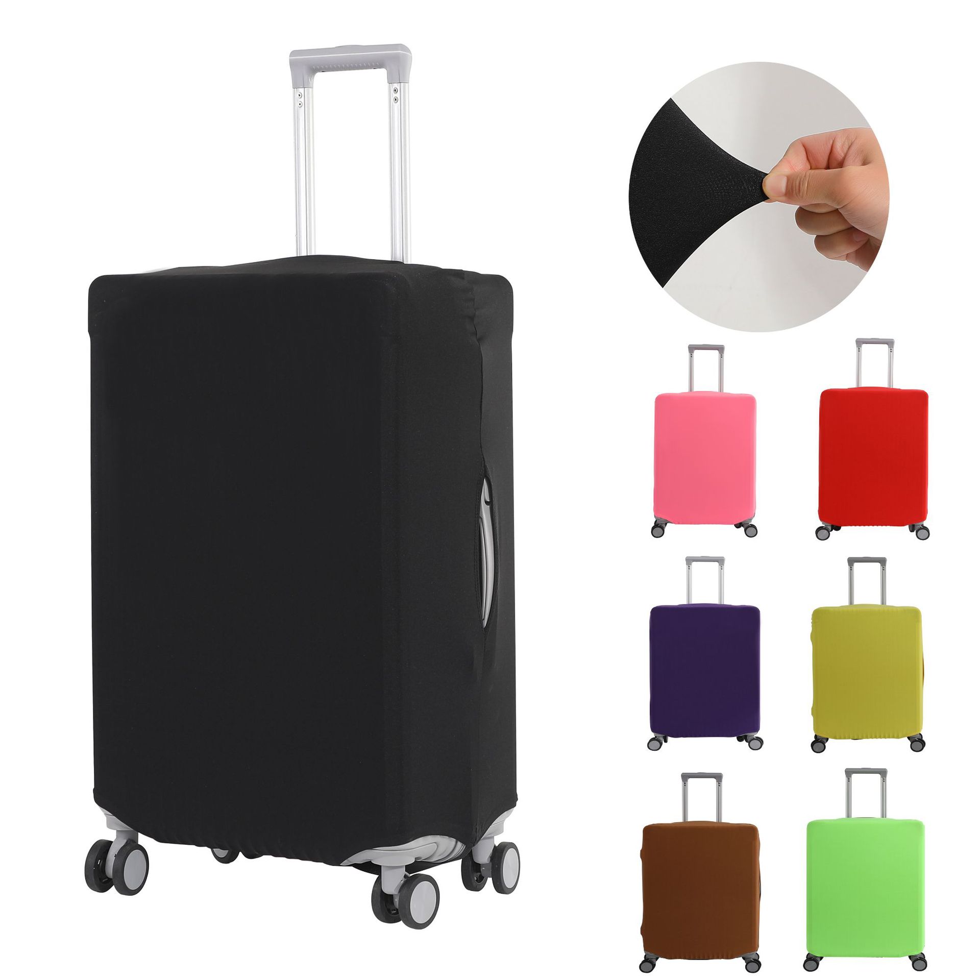 Luggage Protective Cover Transparent - Copertura Protettiva Elastica Monocolore per Valigie,