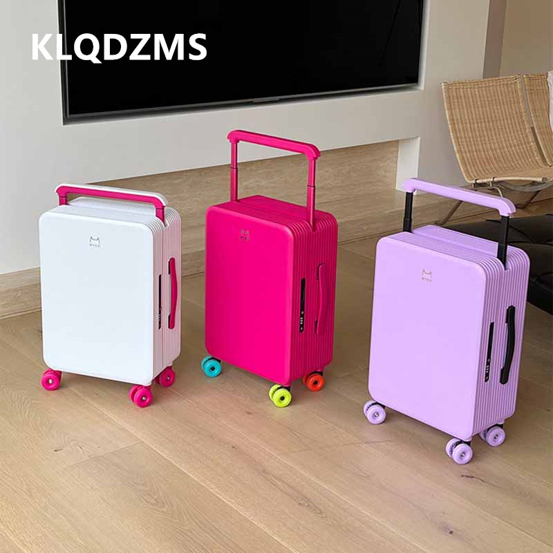 Spinner Wheel Rolling Suitcase 20 Inch - KLQDZMS Valigia da viaggio per donna,
