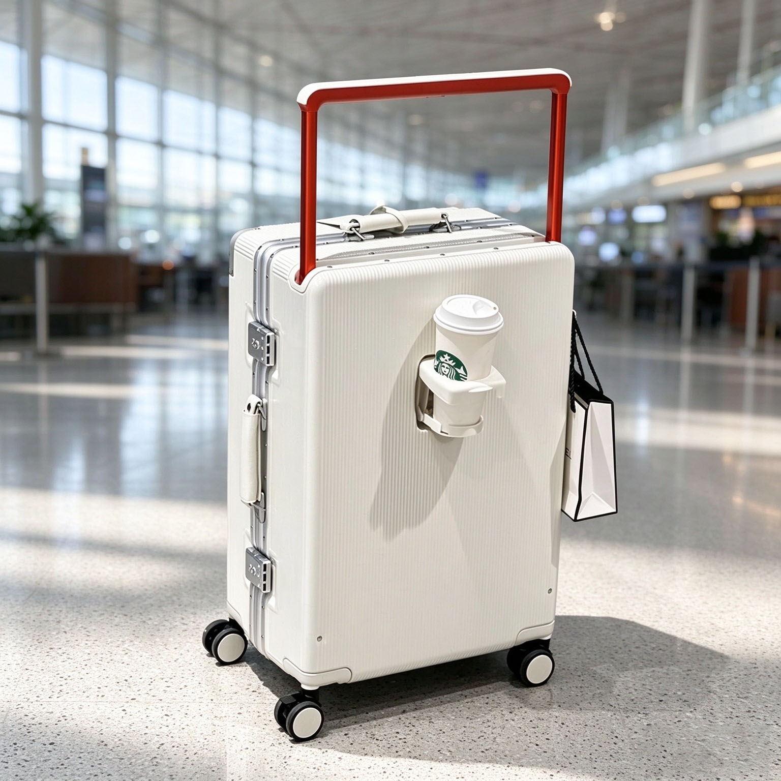 Aluminum Frame Carry On Luggage - Valigia da viaggio con manico largo