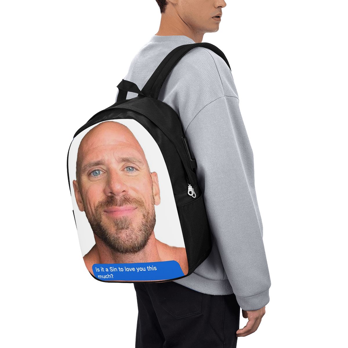 Zaino Johnny Sins Flirty Text  - Backpacks recensione e prezzo