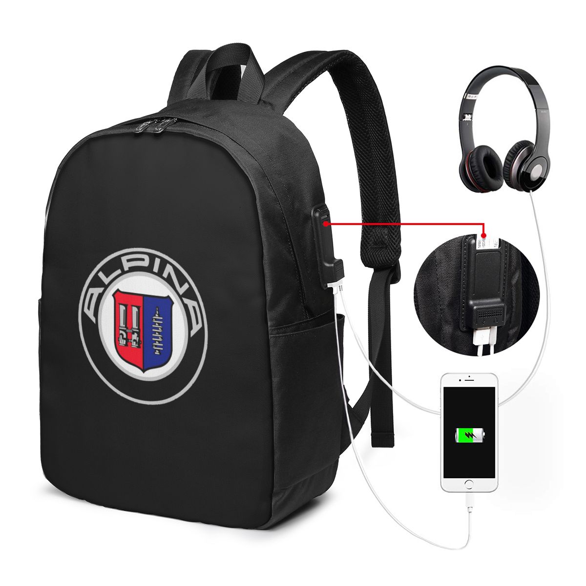 Alpina - Zaino con logo di aut - Backpacks recensione e prezzo