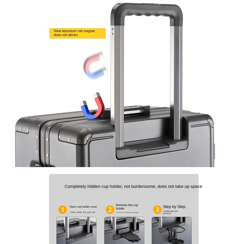 Valigia da viaggio con telaio  - Aluminum Frame Carry On Luggage recensione e prezzo
